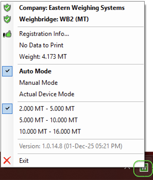 Common Weight Screen 2